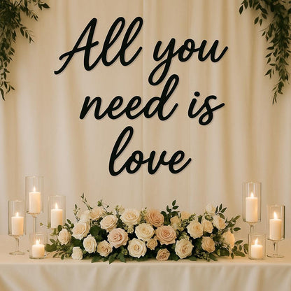 Better Together Metal Sign, Custom Wedding Sign, Wedding Backdrop Sign, Your Custom Text, Perfect Gift for the Couple, Custom Font Options